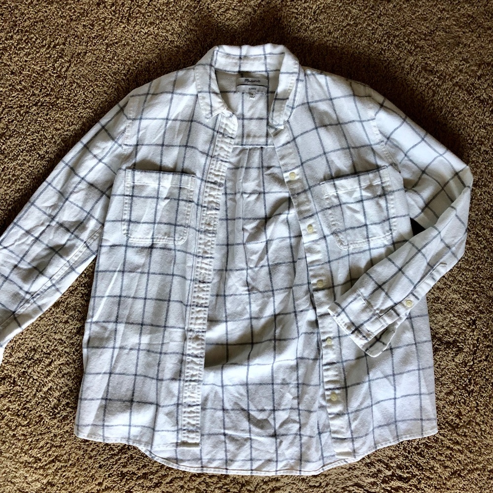 Madewell White Flannel
